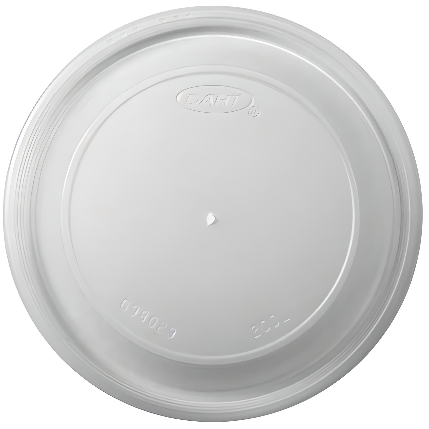 Dart Vented PP Flat Lid for 8SJ32, 16MJ32, and 32TJ32 foam cups, 500 count case.