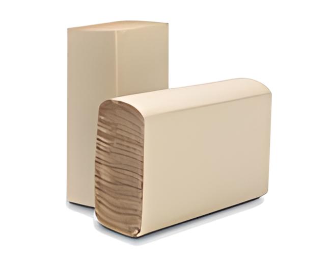 Pur Brown Recycled Multifold Hand Towels, Bulk 16-Pack for Commercial Restrooms