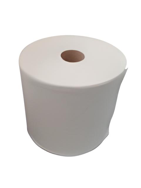 TX360 WypOil Plus Hydroknit Wipes Maxi Roll for heavy-duty oil and grease cleanup, 100gsm textile material.