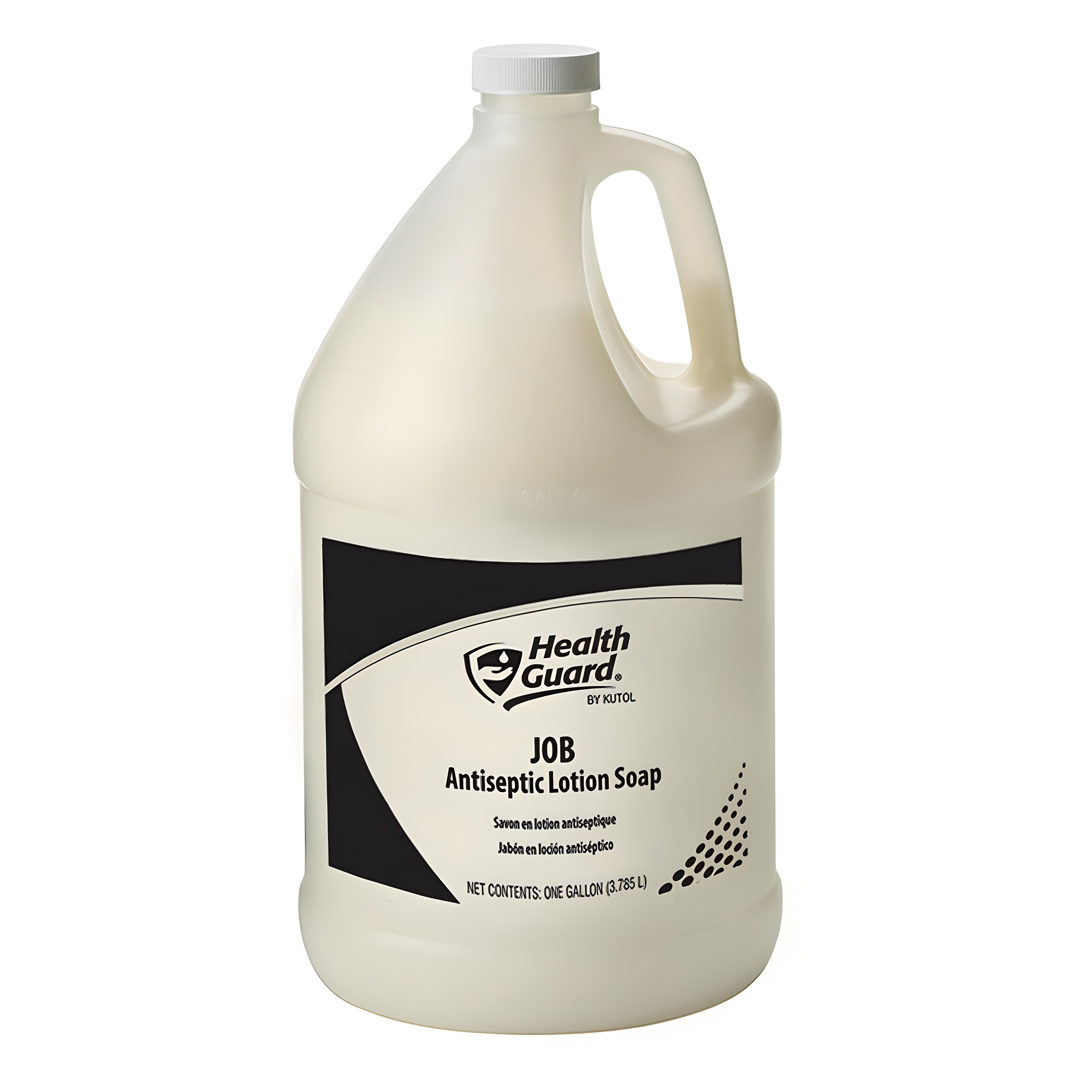 Kutol JOB Antiseptic Skin Cleaner, 1 Gallon Pour Top container, ideal for industrial first aid stations.