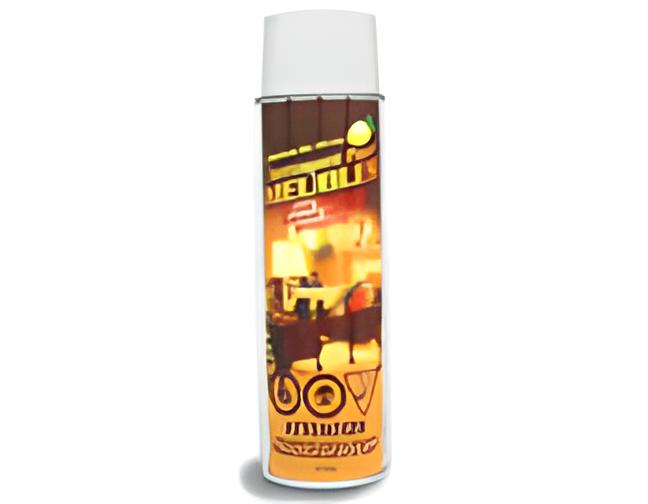 SW811W aerosol furniture polish with natural lemon oil, 539g can, for wood cleaning and shine.