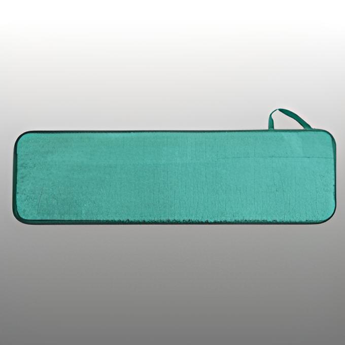 Green 18-inch Micropad flat mop head for professional commercial floor cleaning and janitorial use.