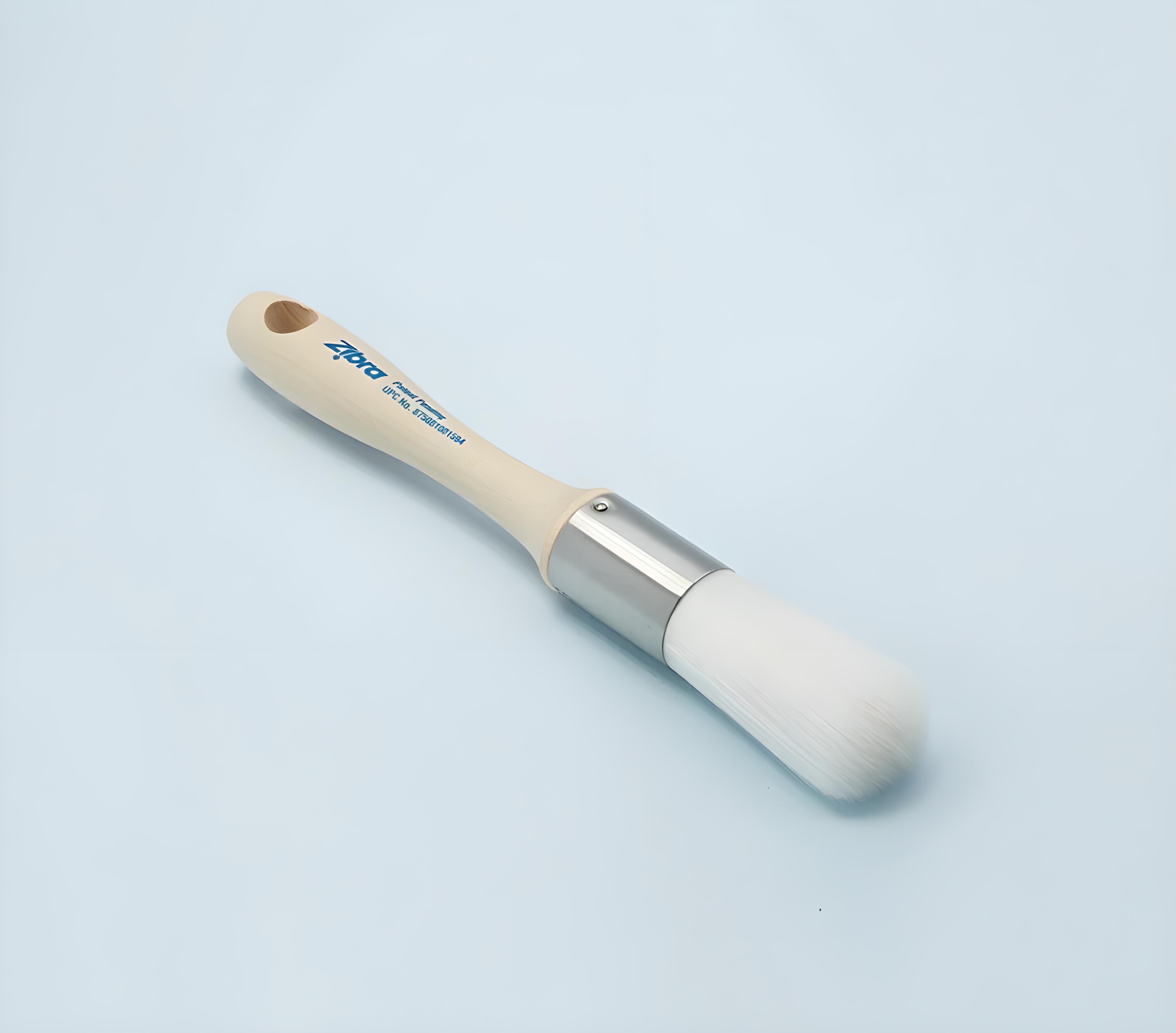 C855 Round Turks Head Brush with blue tufted synthetic bristles for thorough cleaning applications.