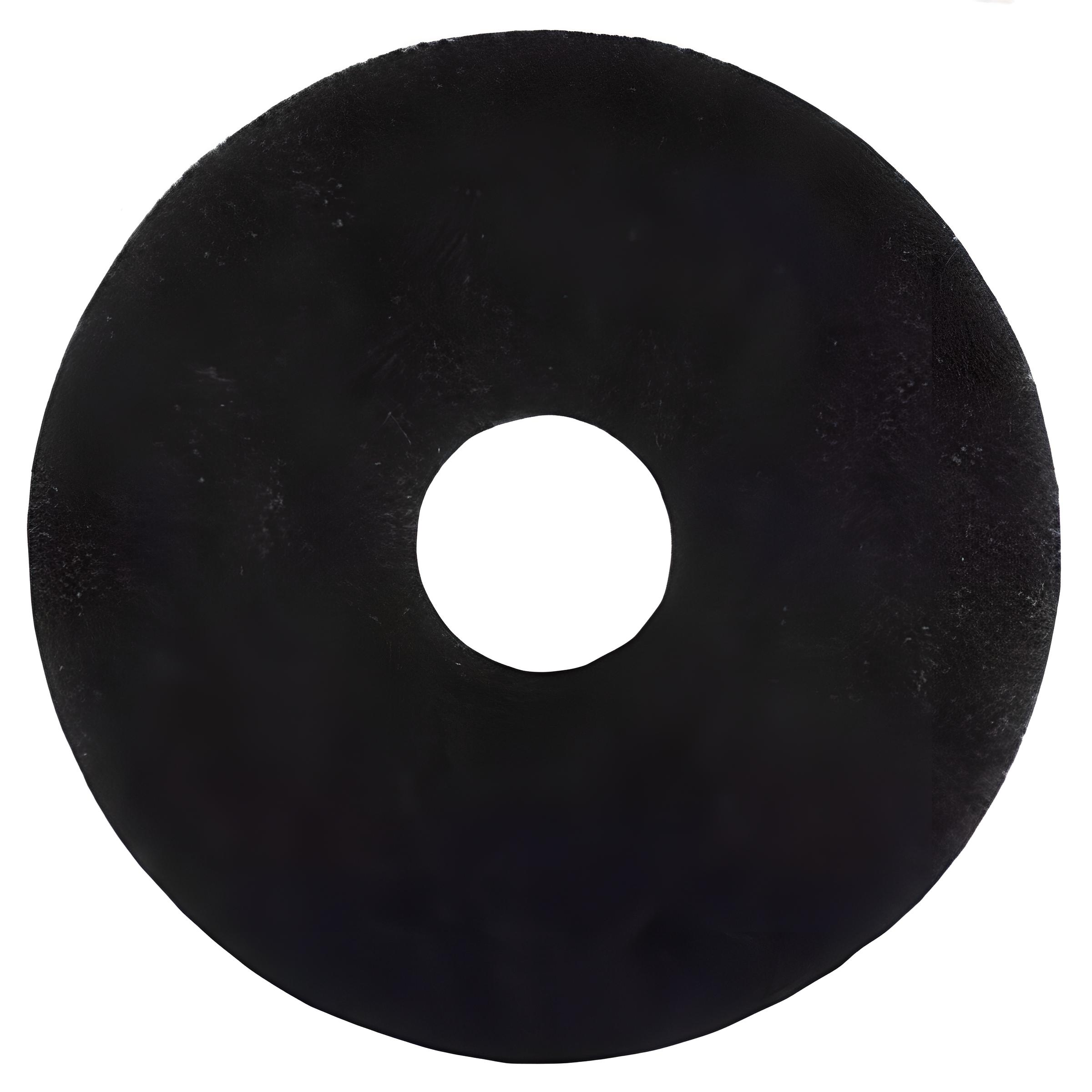 17 inch black aggressive floor stripping scrub pad for industrial rotary machines.