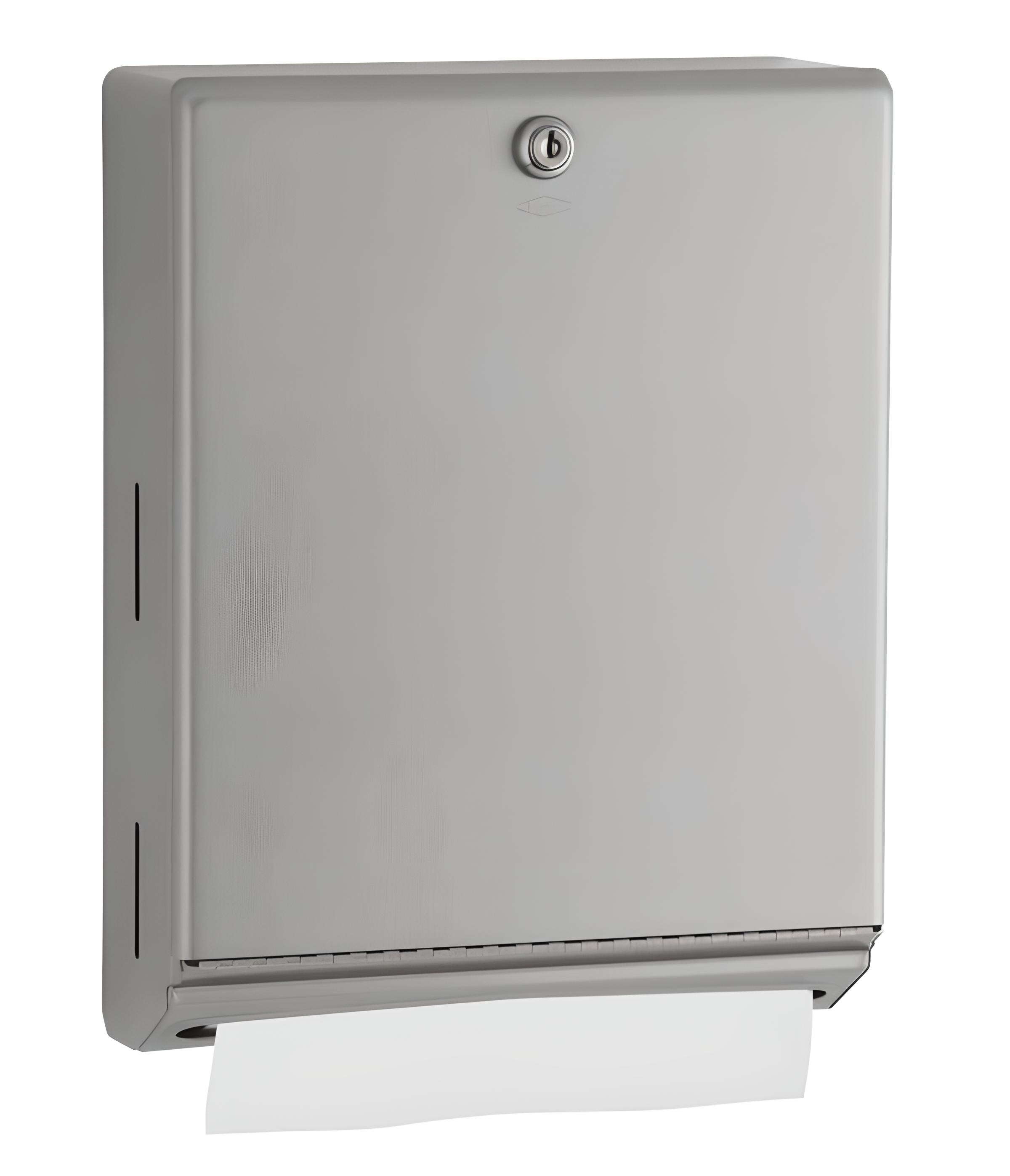 Bobrick B262 ClassicSeries stainless steel multifold paper towel dispenser for commercial restrooms.