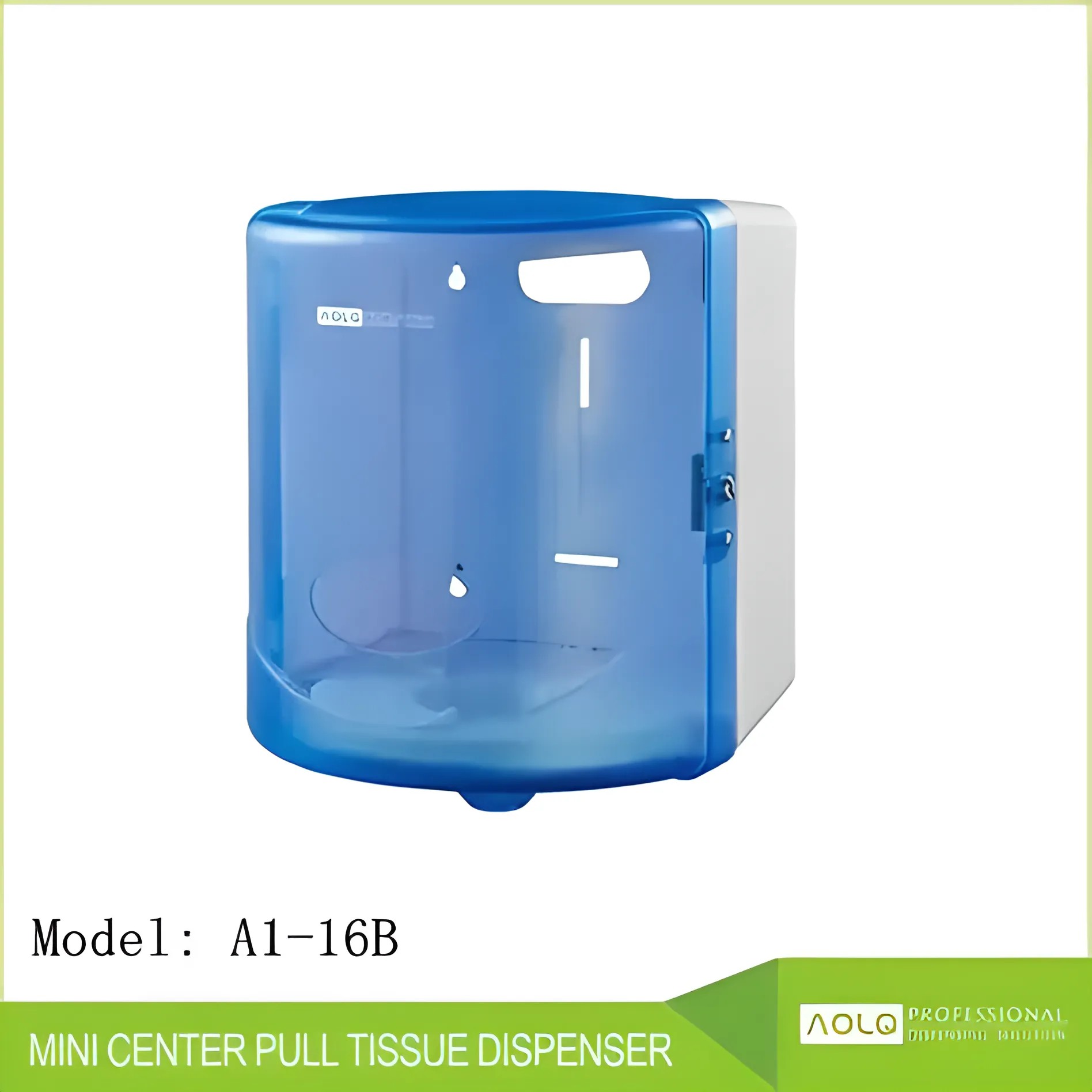 Disposable 960C square center-box food container with secure blue lid and white base for takeout.