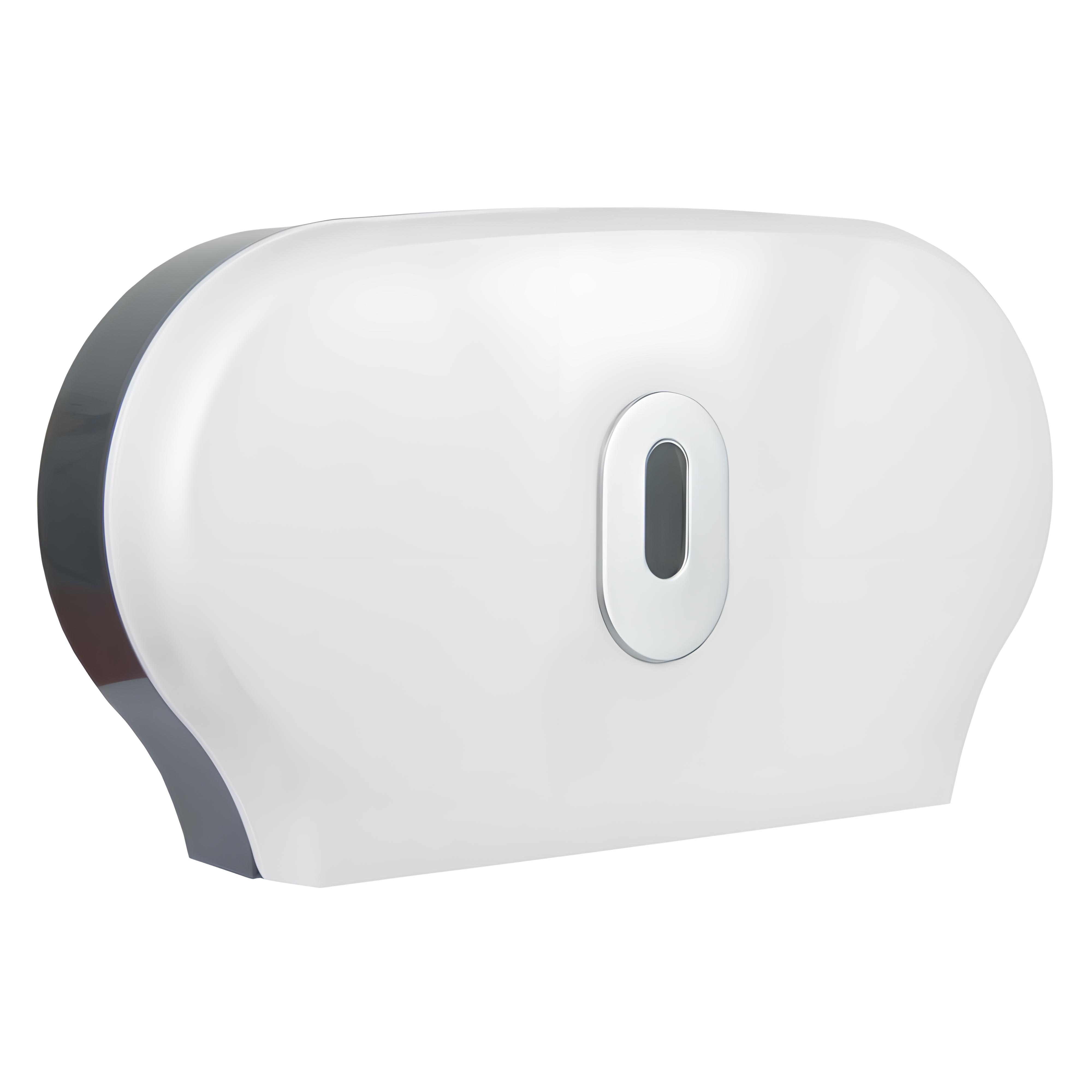 Commercial twin mini jumbo toilet paper dispenser, stainless steel finish (1999S).